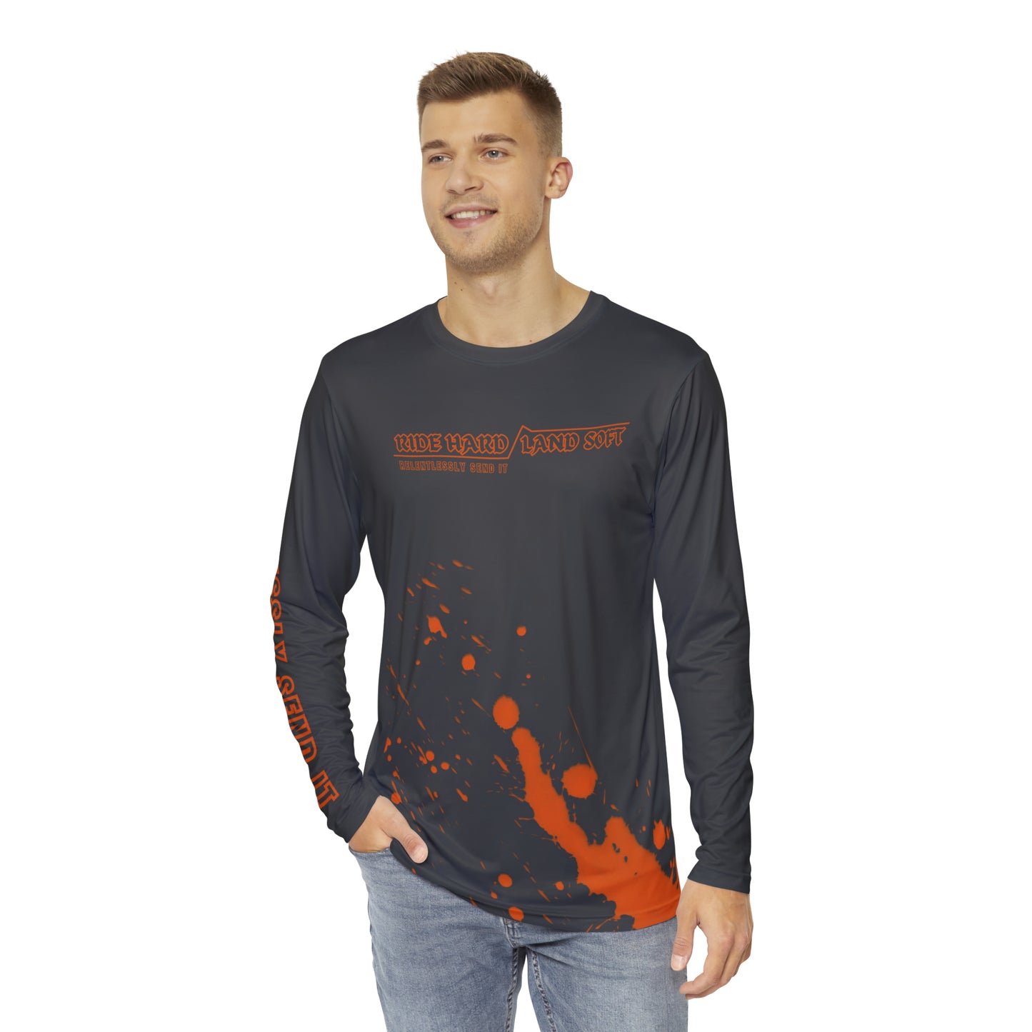 Splatter MTB Jersey (Charcoal/Orange)