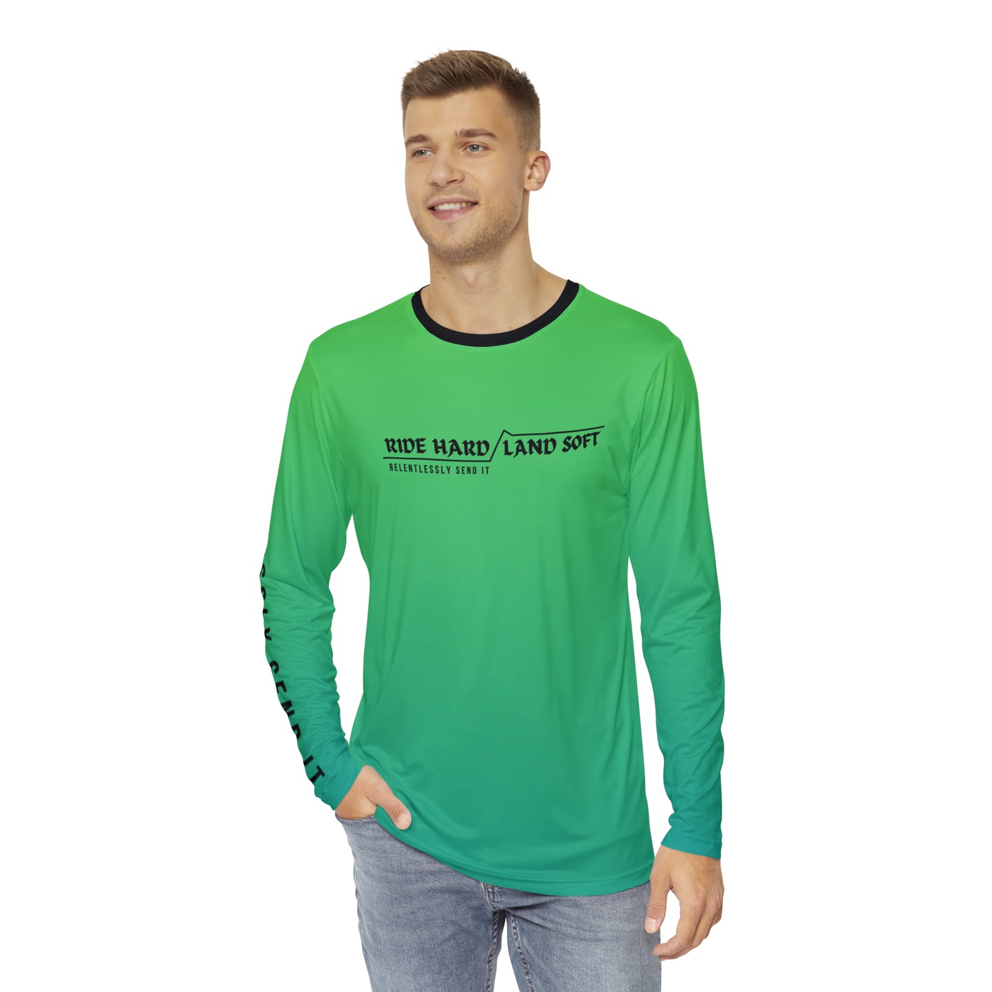 Relentless MTB Jersey (Green/Blue)